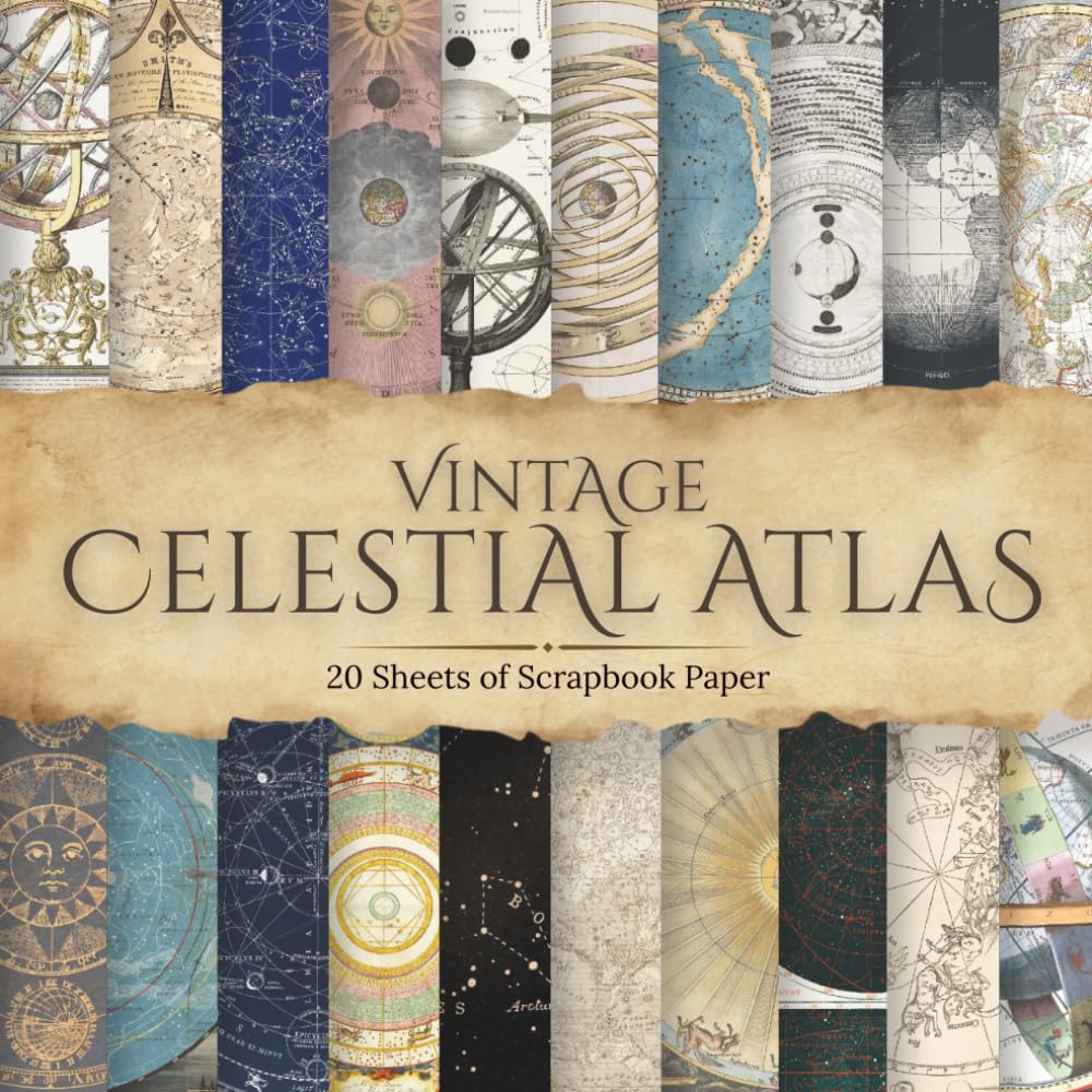 capítulo por capítulo baixar Vintage Celestial Atlas Scrapbook Paper: Authentic Antique Star Chart & Astronomy Pages for Junk Journals, Scrapbooking & Paper Crafts, Includes 20... by 8.5 Inch Paper (Vintage Scrapbook Paper)