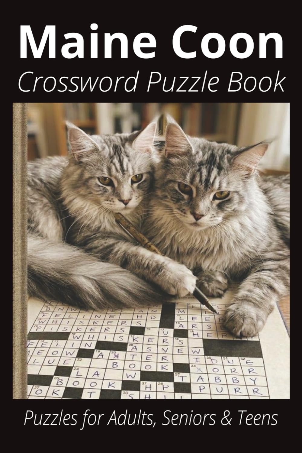 Maine Coon Cat Crossword Puzzle Book: Crossword Puzzles with Easy to Read Print about Maine Coon Cats, Loving Pets, Games and More | 6x9 inches, 110... Gift for Vacations, Holidays and Free Times baixar livro de graça