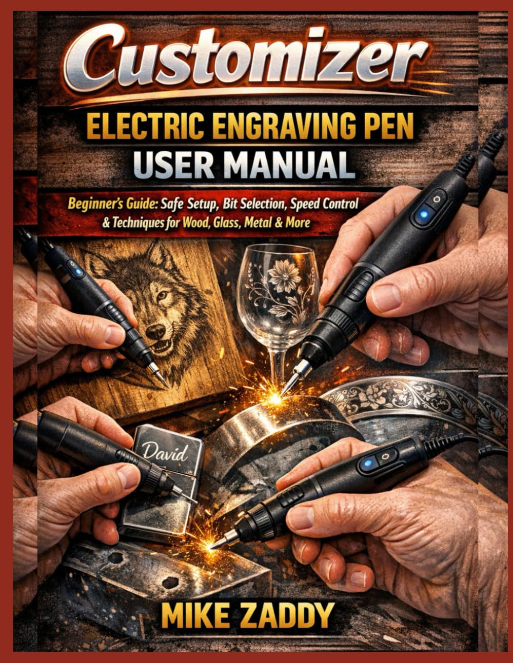 ler totalmente Customizer Electric Engraving Pen User Manual: Beginner's Guide: Safe Setup, Bit Selection, Speed Control & Techniques for Wood, Glass, Metal & More