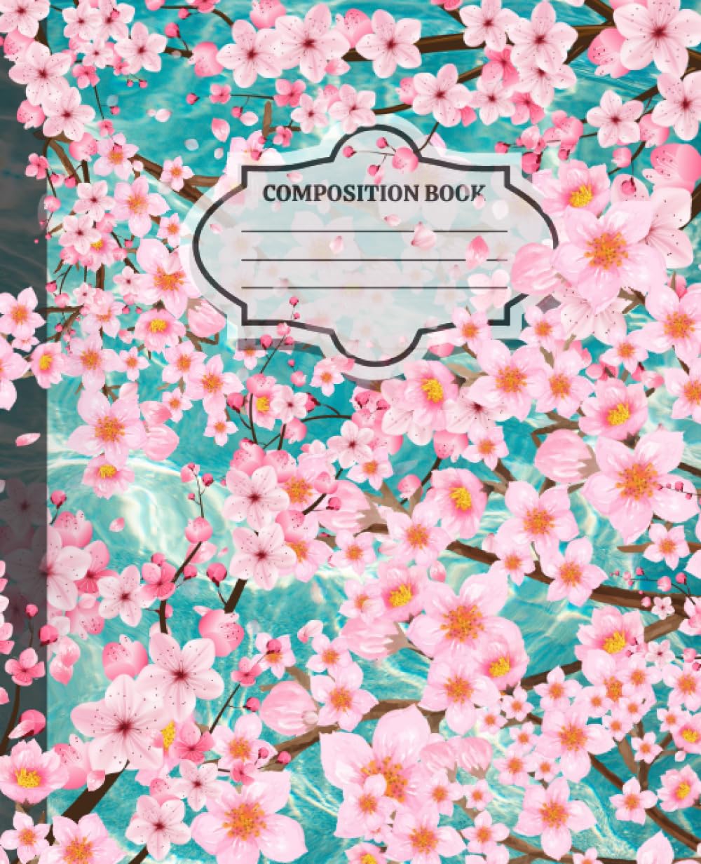 ler totalmente Composition Notebook College Ruled: Cherry Blossoms | Aesthetic Floral Journal For School, College, Office, or Work | 7.5" x 9.25"