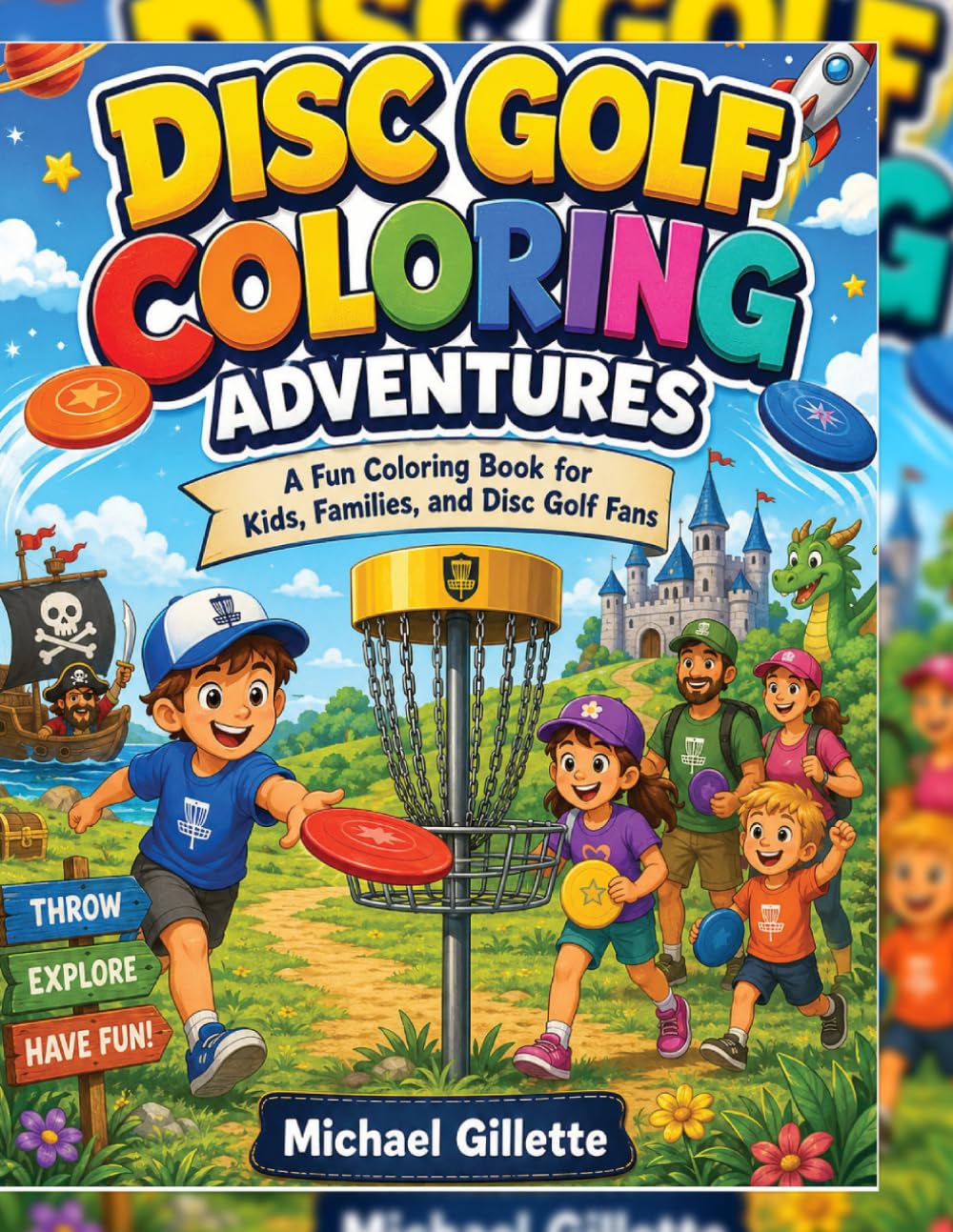 DISC GOLF COLORING ADVENTURES: A Fun Coloring Book for Kids, Families, and Disc Golf Fans baixar o livro de graça