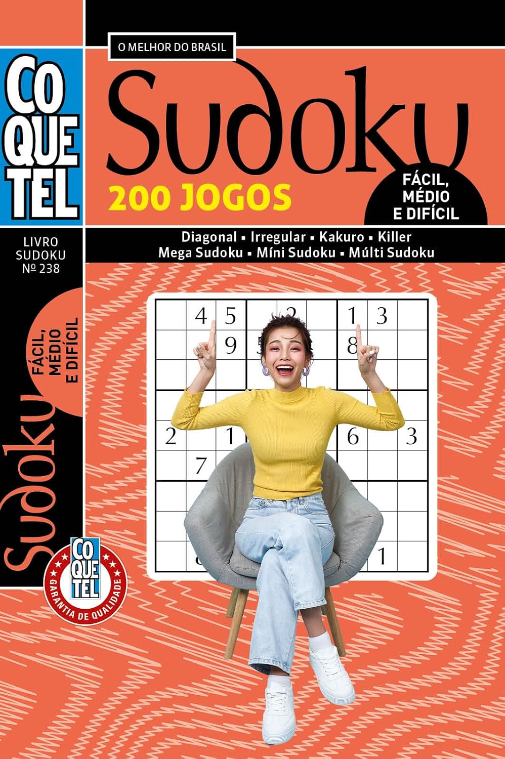 Livro Coquetel Sudoku 238: Níveis fácil, médio e difícil baixar livro de graça