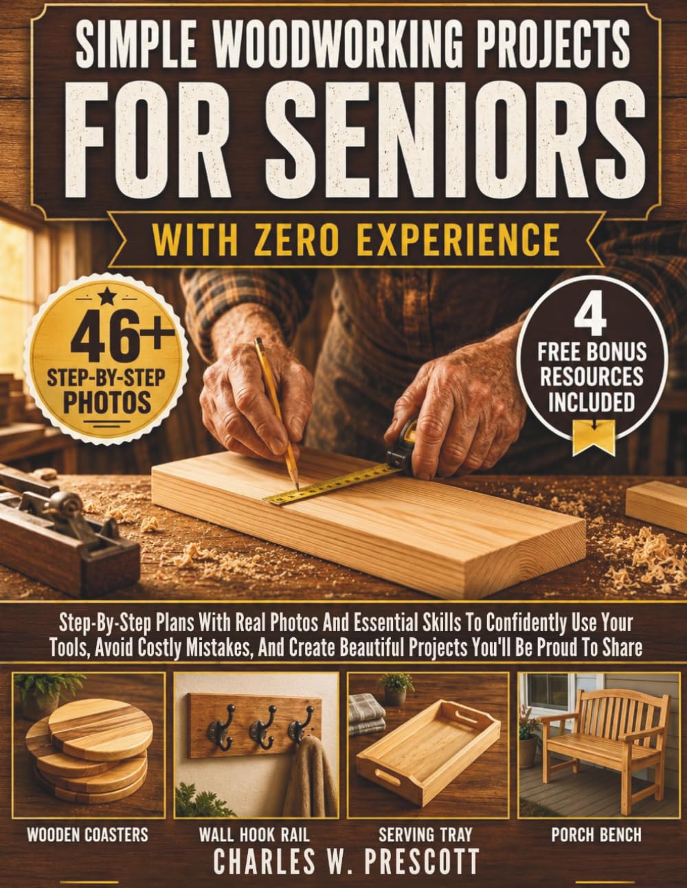 ler totalmente Simple Woodworking Projects For Seniors With Zero Experience: Step-By-Step Plans With Real Photos And Essential Skills To Confidently Use Your Tools,... Beautiful Projects You'll Be Proud To Share