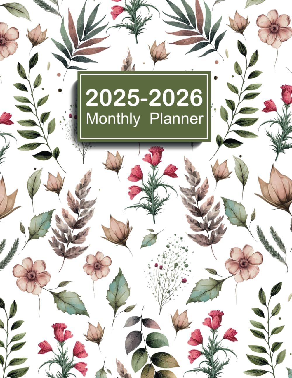 2025-2026 Monthly Planner: A4 Two Year monthly Organizer From January 2025 to December 2026, Flower Cover baixar o livro de graça