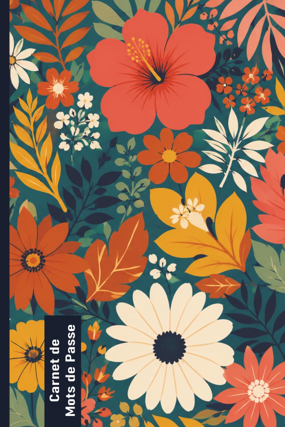 capítulo por capítulo baixar Carnet de Mots de Passe: Floral Moderne Fond Sombre – Répertoire Alphabétique A à Z – Cahier pour Vos Identifiants, Mots de Passe et Codes Secrets Internet – 110 Pages – Format A5 (French Edition)