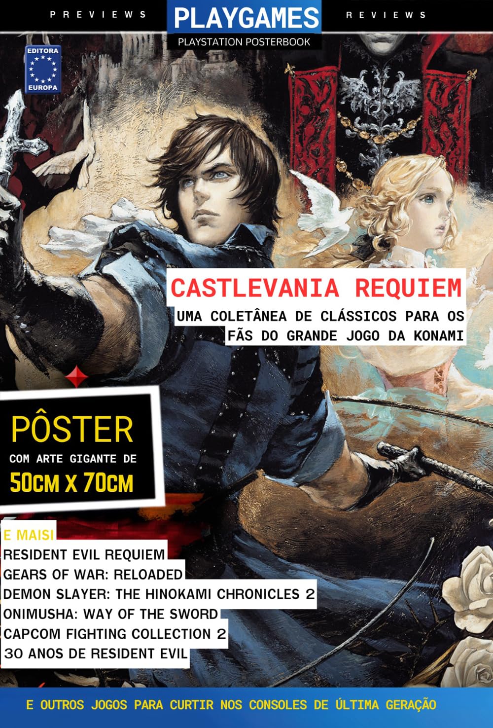 capítulo por capítulo baixar Castlevania Requiem (Versão lisa, sem dobras, enviada em tubo protetor) - Superpôster PlayGames