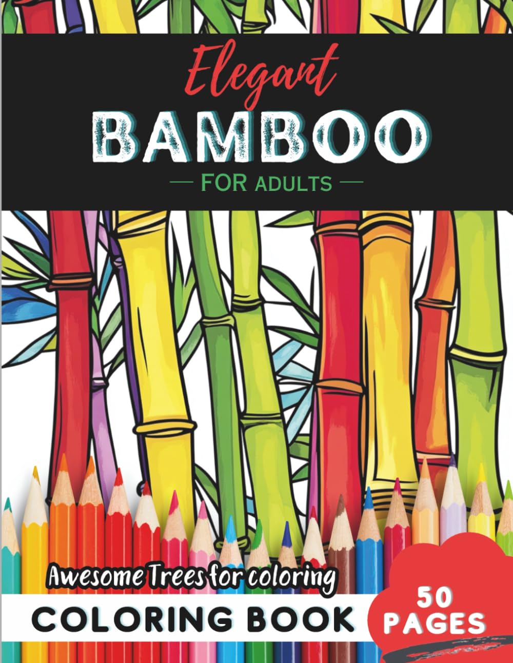 capítulo por capítulo baixar Bamboo Coloring Book for Adults: 50 pages of tranquil bamboo patterns to soothe your mind