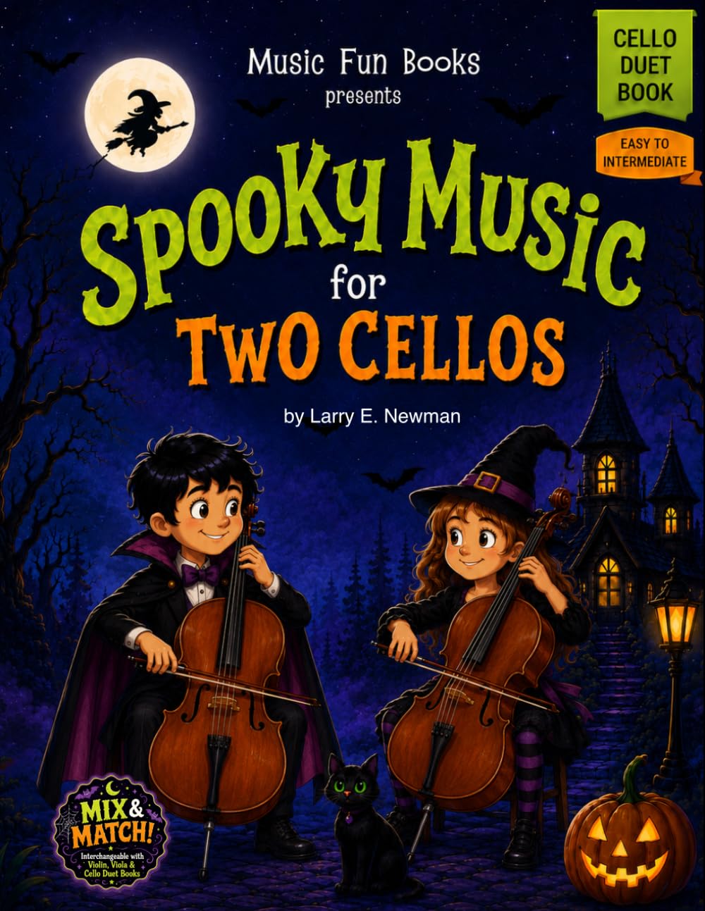ler totalmente Spooky Music for Two Cellos: Easy Halloween Cello Duets for Kids, Students, Lessons, Recitals, and School Concerts (Spooky Music for Strings)