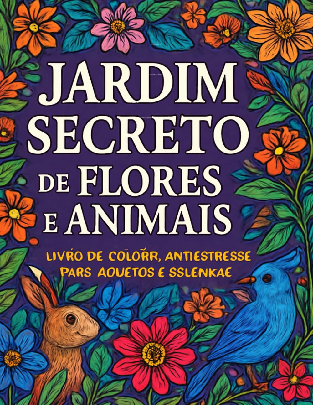 Jardim Secreto de Flores e Animais: Livro de Colorir Antiestresse para Adultos e Crianças baixar o livro de graça