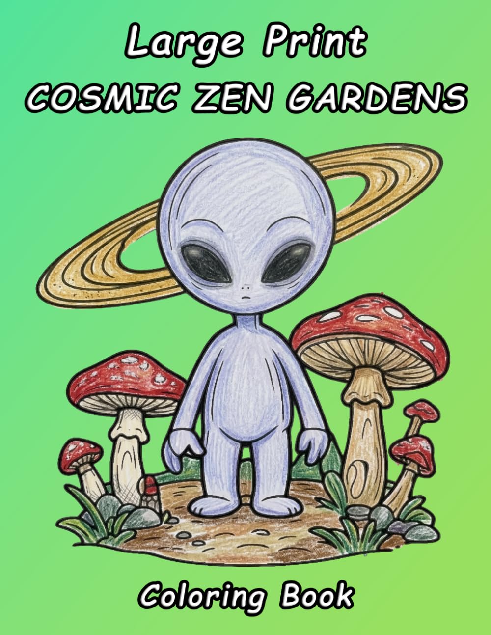 ler totalmente The Galactic Zen Coloring Book for Adults: Stress Relief Coloring Pages with Cosmic Terrariums, Outer Space Botany, and Mindfulness Astronomy Art