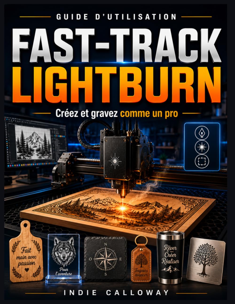 Guide d'utilisation Fast-Track LightBurn: Créez et gravez comme un pro baixar livro de graça