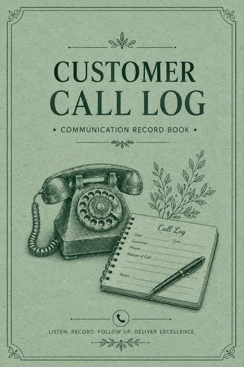 Customer Call Log: Client Communication Record for Businesses Documenting Caller Information, Service Requests, Conversation Notes, Promised Actions, and Follow-Up Details baixar livro de graça