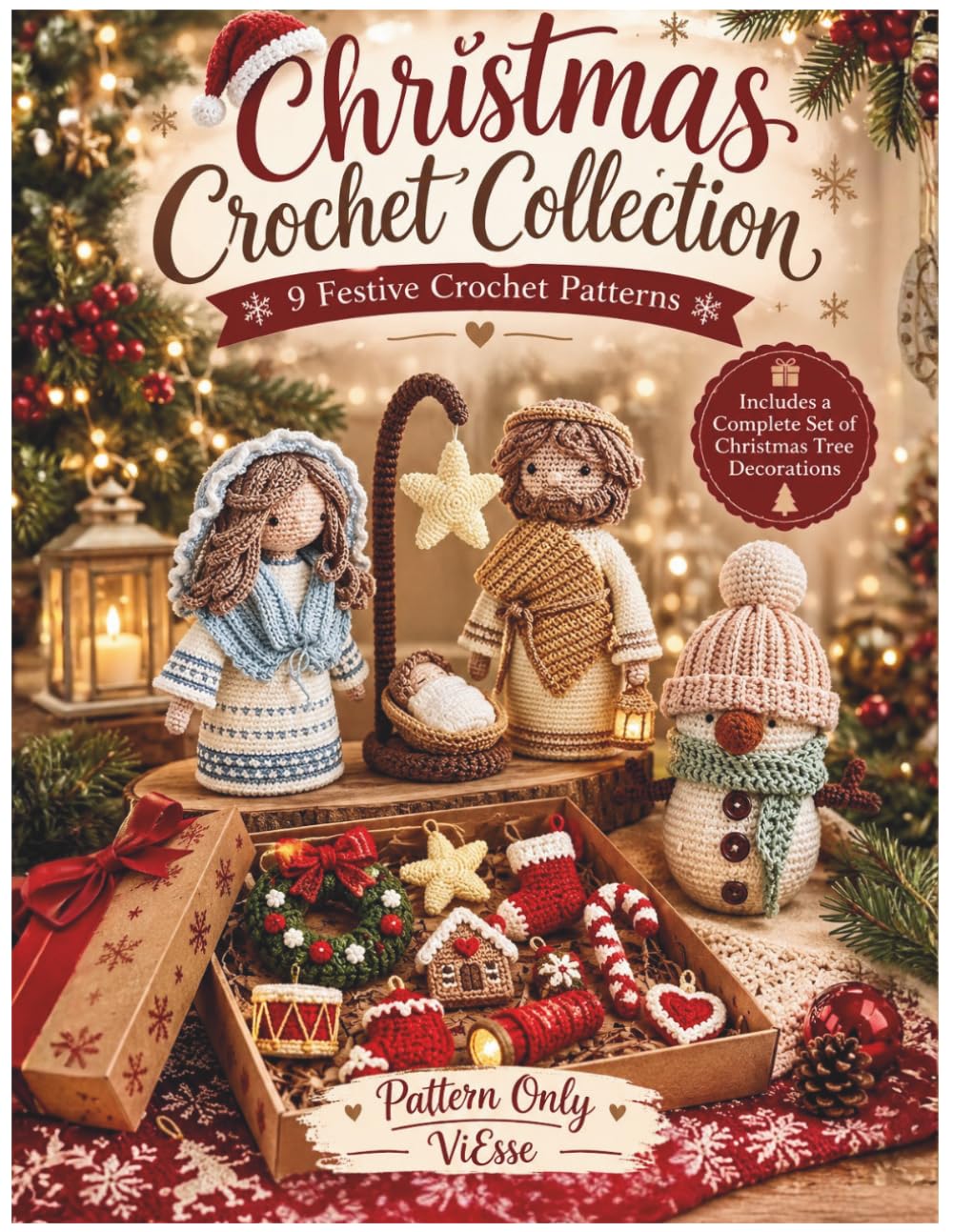 ler totalmente Christmas Crochet Magic: Festive Crochet Patterns for Christmas Decorations, Tree Ornaments, Amigurumi, Holiday Home Decor, Table Decor, Christmas Stockings, Wreaths, Centerpieces and Handmade Gifts