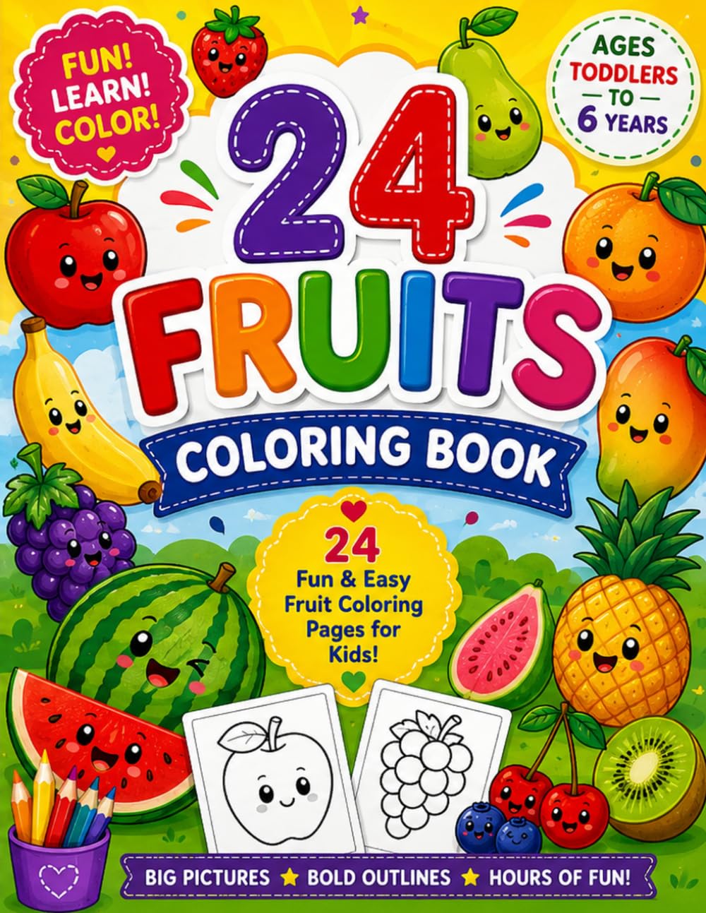 Fruits Coloring Book for Kids baixar o livro de graça