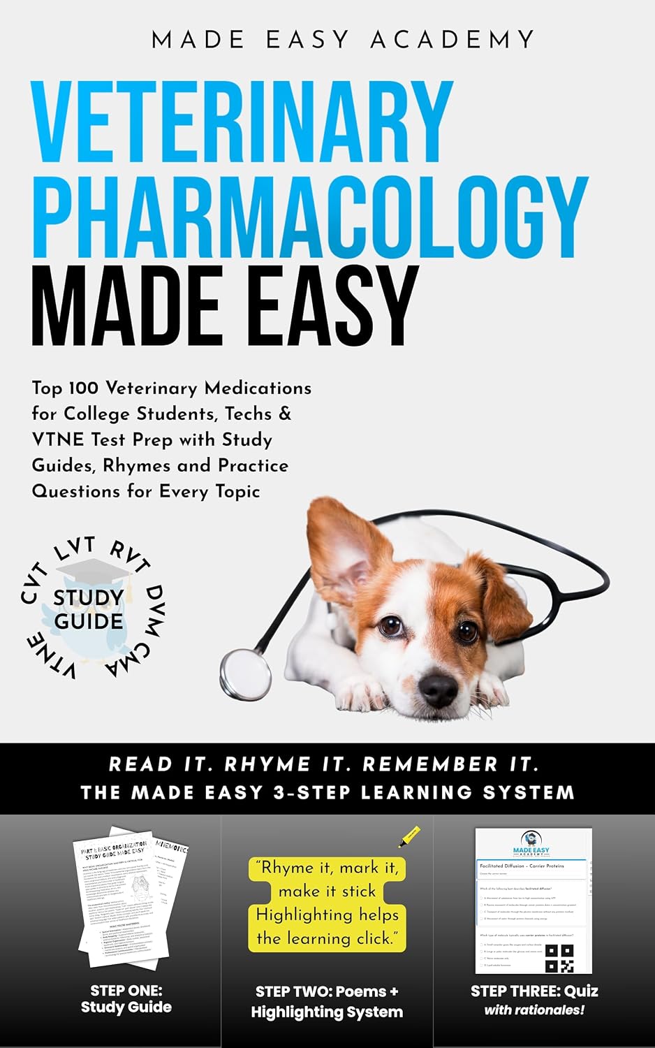 capítulo por capítulo baixar Veterinary Pharmacology Made Easy: Top 100 Veterinary Medications for College Students, Techs & VTNE Test Prep with Study Guides, Rhymes and Practice Questions... (Made Easy Academy Series) (English Edition)