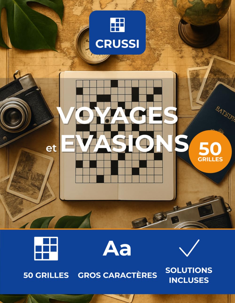Crussi - Voyages & Evasions: 50 mots croises thematiques - gros caracteres - solutions incluses (French Edition) baixar livro de graça