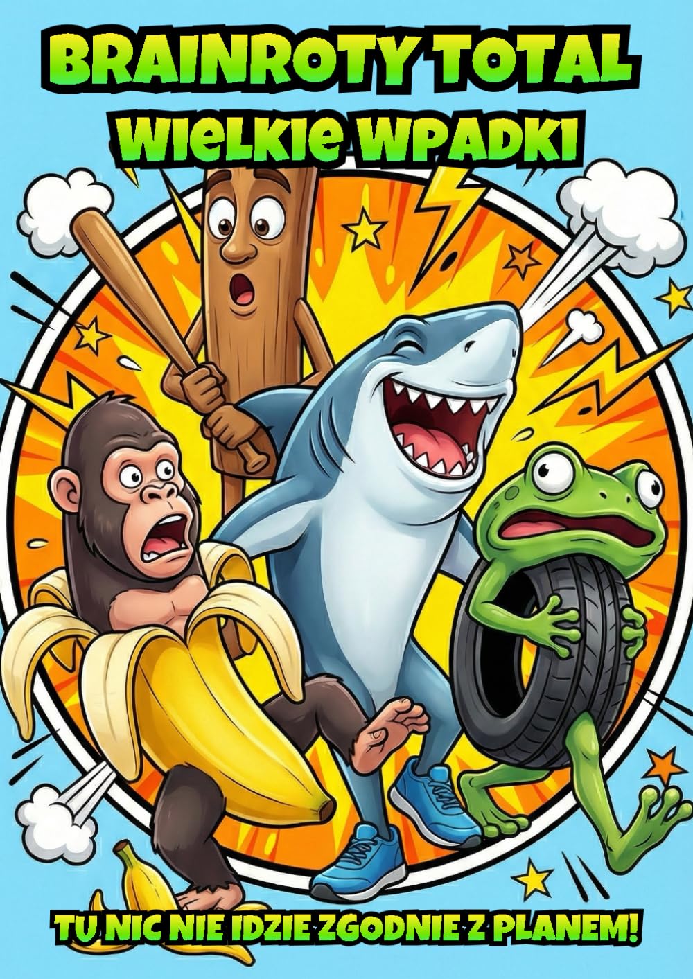 BRAINROTY TOTAL: Wielkie Wpadki (Kolorowanka) (Polish Edition)