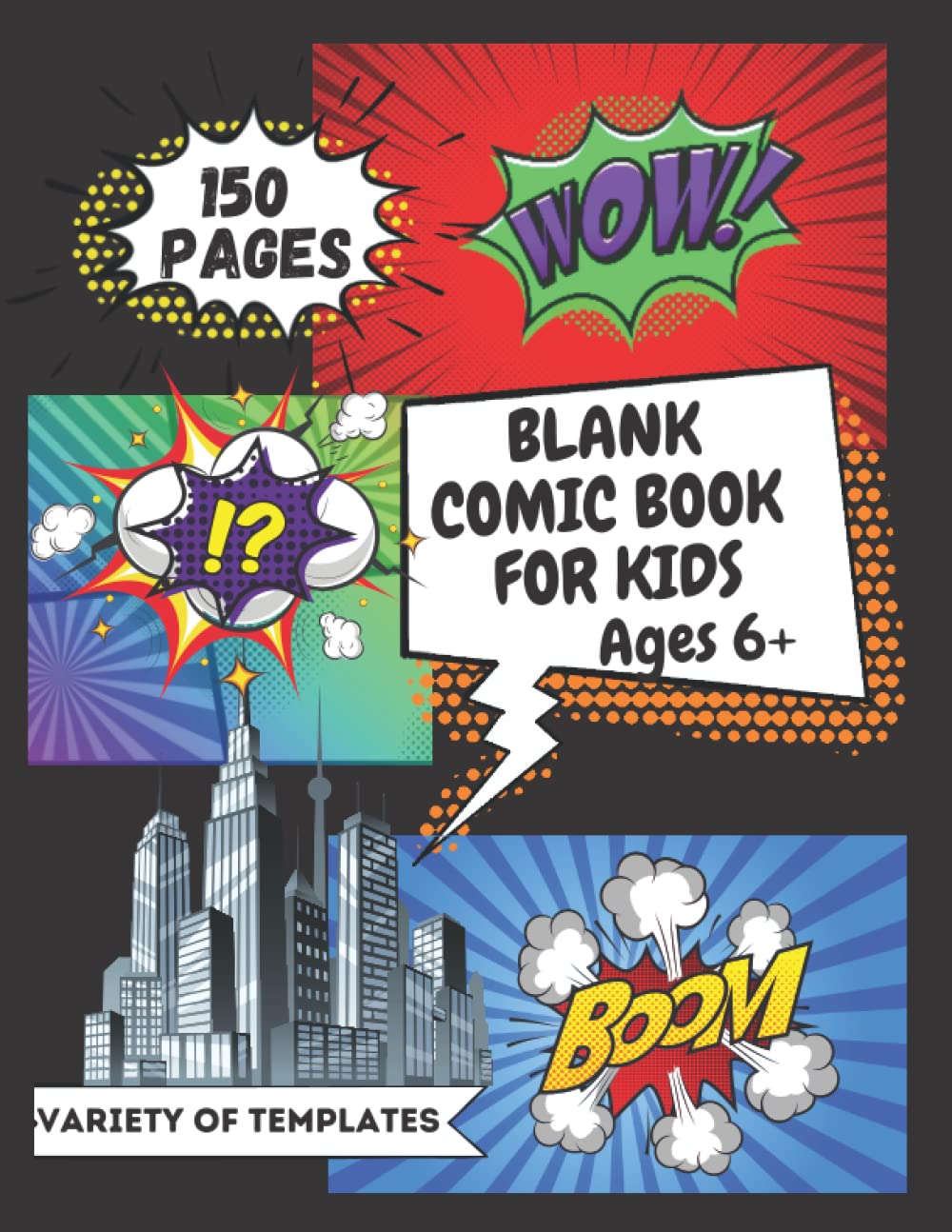 Blank Comic Book for Kids: Create Your Own Adventure Book with a Variety of Templates baixar livro de graça