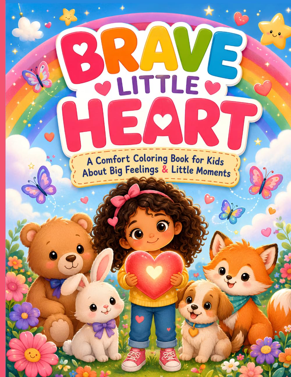 Brave Little Heart: A Comfort Coloring Book for Kids About Big Feelings & Little Moments baixar o livro de graça