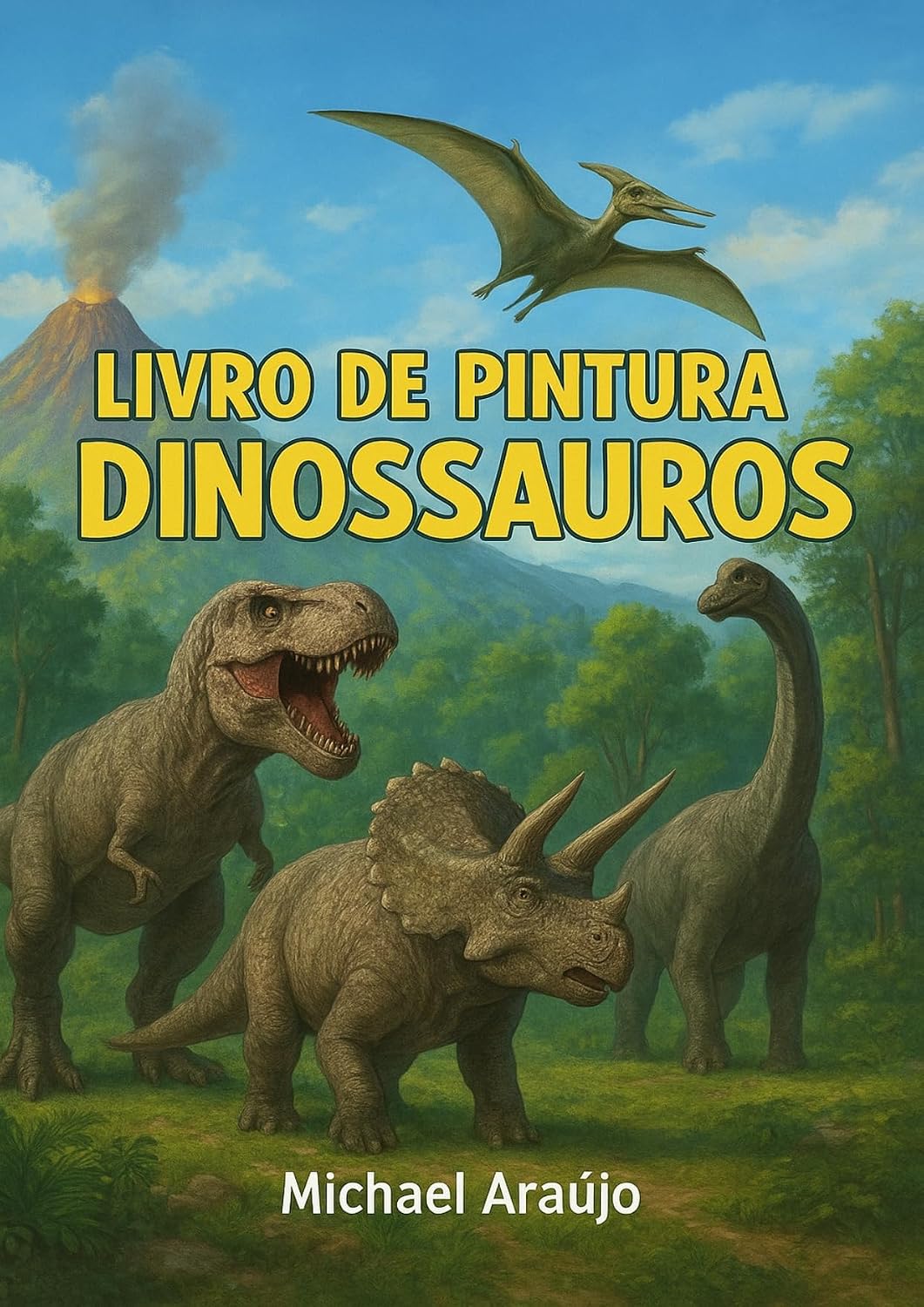 Livro de Pintura Dinossauros baixar livro de graça