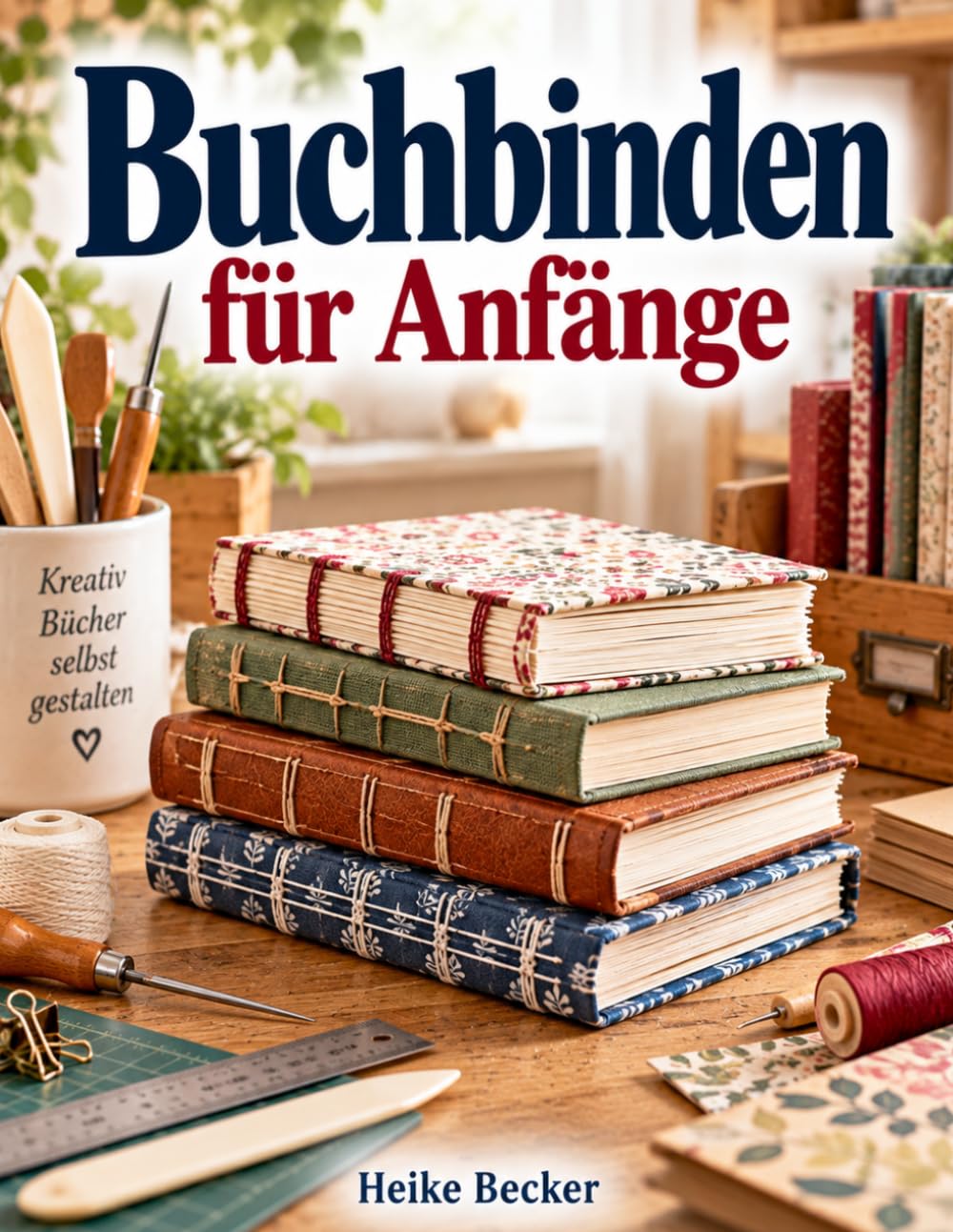 Buchbinden für Anfänger: Schritt-für-Schritt-Anleitungen mit klaren Diagrammen für Fadenheftung, Buchblock, Einband, Klebebindung, Falzen und handgemachte Notizbücher (German Edition) baixar o livro de graça