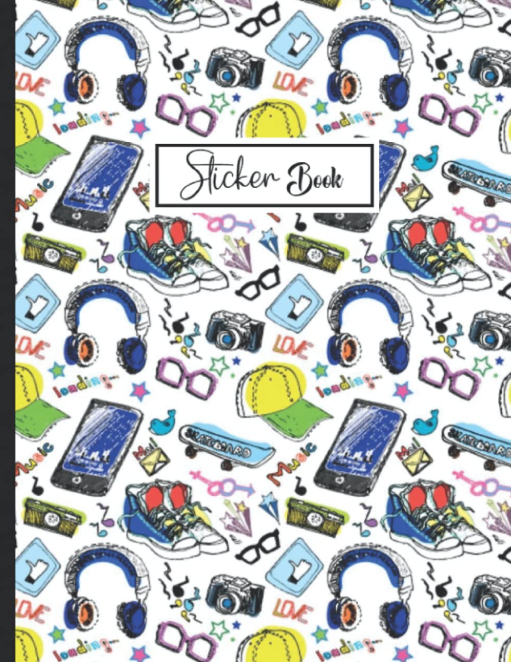 ler totalmente Sticker Book: Boys Sports Theme Sticker Book Collecting Album Blank Notebook.