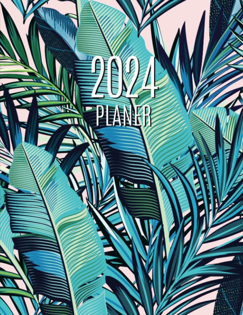 capítulo por capítulo baixar Palmblatt Planer 2024: Wochenplaner 2024 | Monatsplaner 12 Monate Organizer | Einfacher Überblick über die Terminpläne | Agenda mit Raum für Notizen (German Edition)