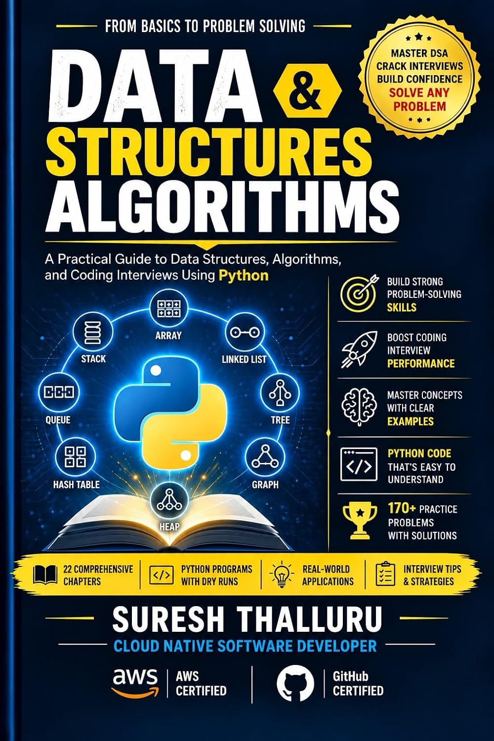 ler totalmente Data Structures & Algorithms: From Basics to Problem Solving: A Practical Guide to Data Structures, Algorithms, and Coding Interviews Using Python (English Edition)