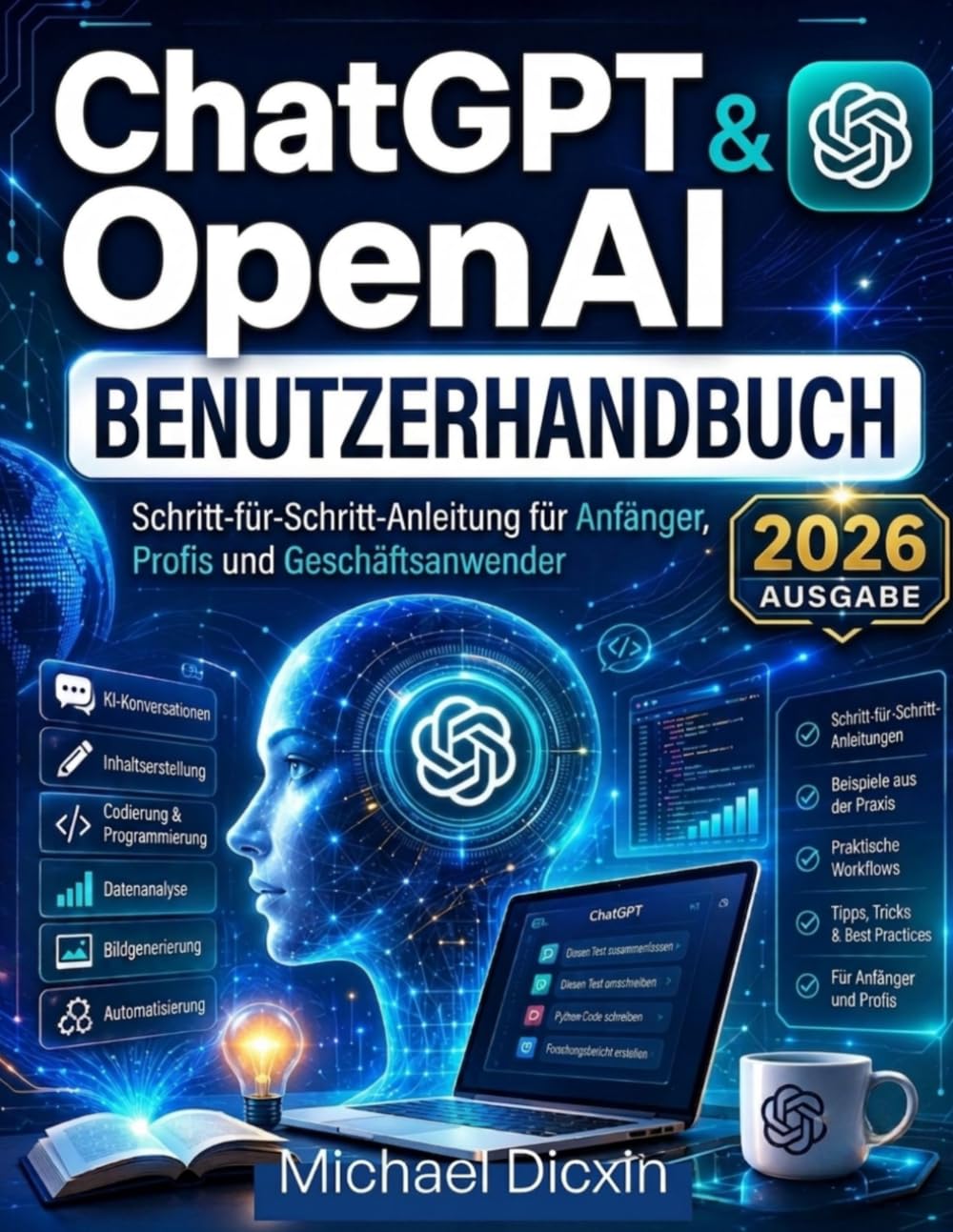 ler totalmente ChatGPT & OpenAI Benutzerhandbuch: Schritt-für-Schritt-Anleitung für Anfänger, Profis und Geschäftsanwender (German Edition)