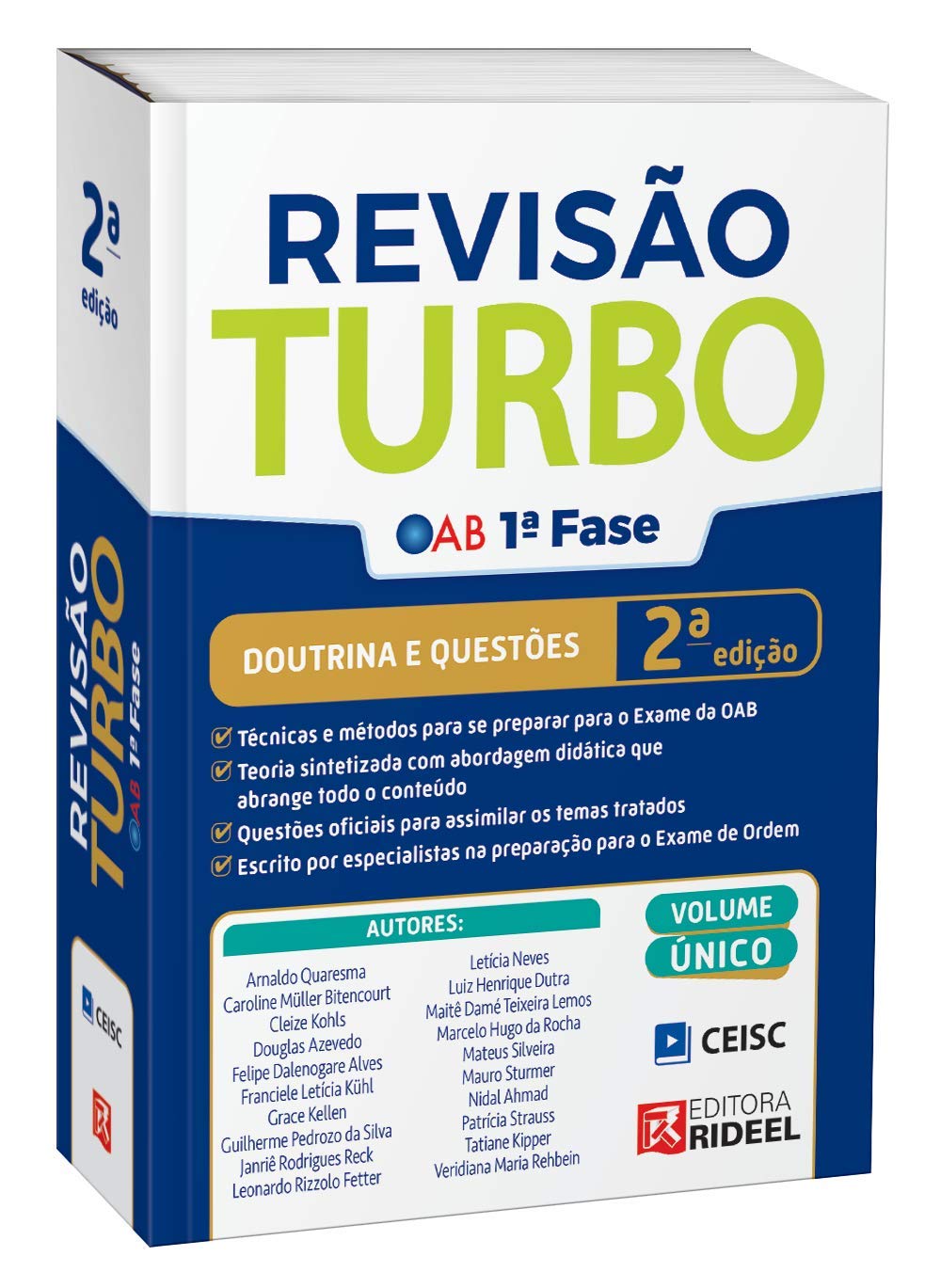 Revisão Turbo Oab 1ª Fase – Doutrina e Questões - Ceisc - Rideel