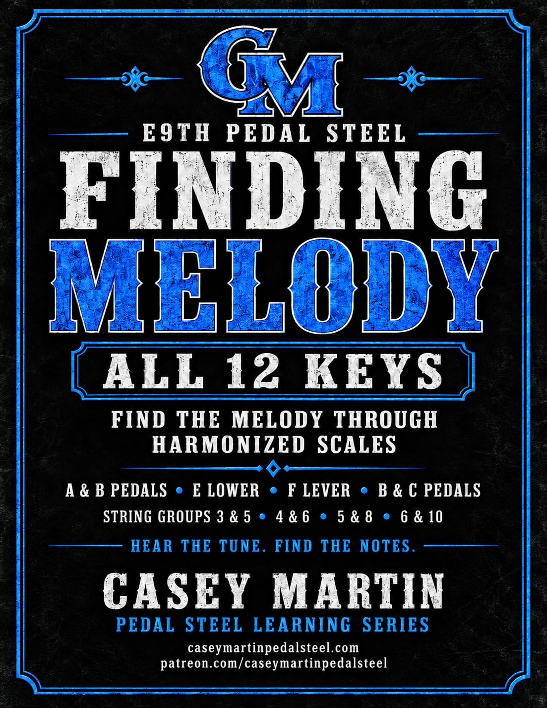 ler totalmente Finding Melody in All 12 Keys: Find the Melody Through Harmonized Scales for E9th Pedal Steel Guitar (Casey Martin Pedal Steel Learning Series) (English Edition)