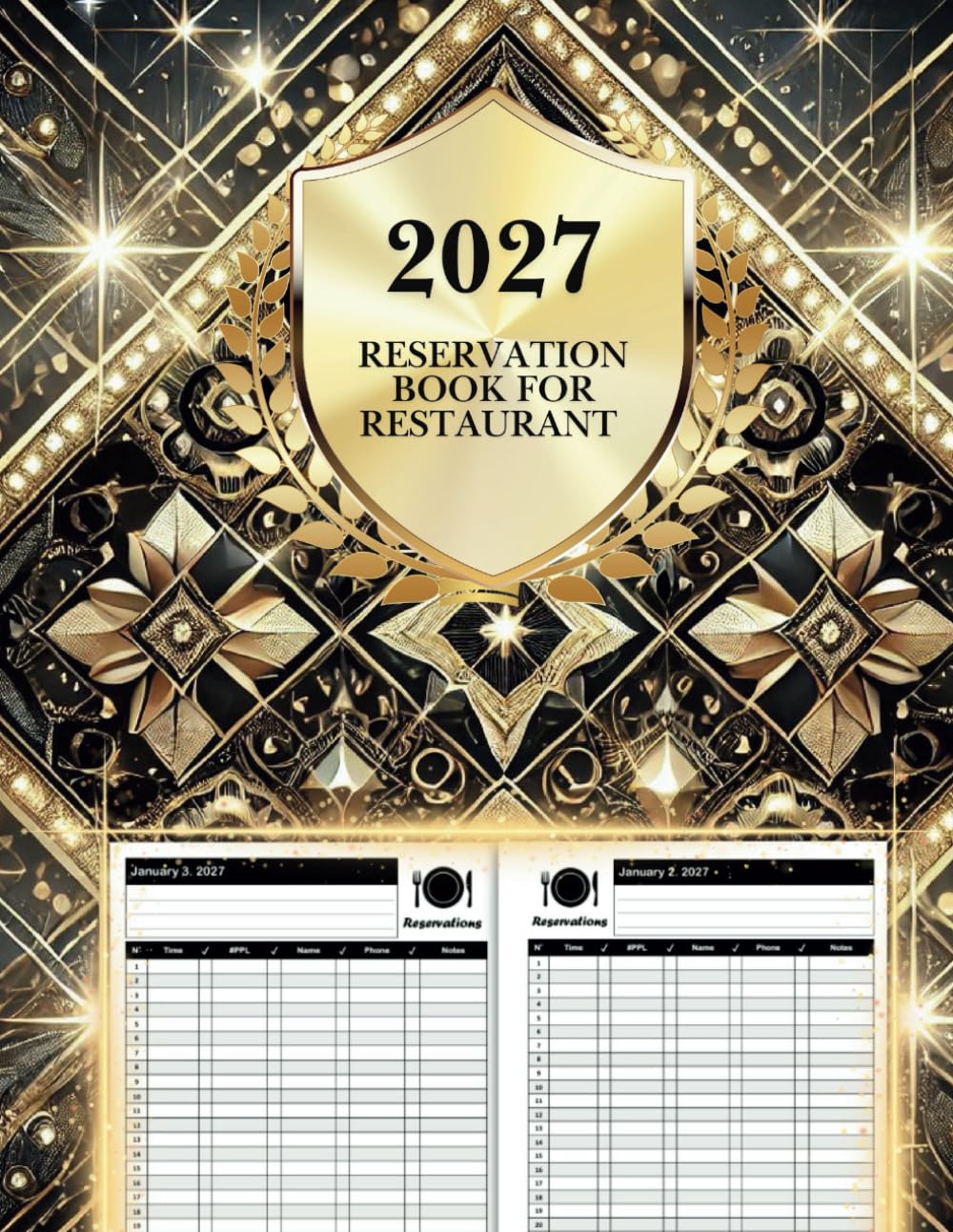 Reservation Book For Restaurant 2027: 365 Daily Dated Hostess Table Log Book baixar o livro de graça