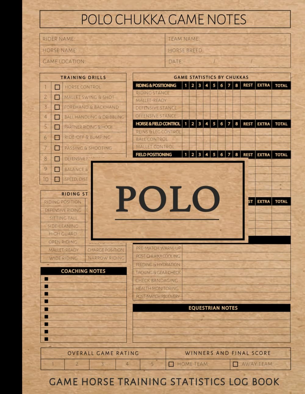 Polo Training Statistics Log Book: Track & Master Every Move. Ideal for Riders, Coaches, and Fight Enthusiasts baixar livro de graça