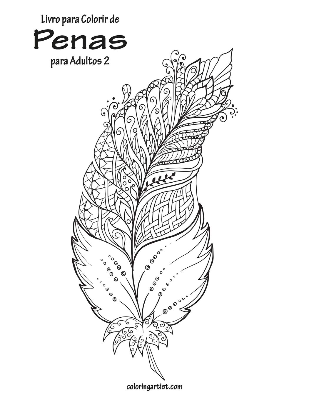 Livro para Colorir de Penas para Adultos 2 baixar o livro de graça