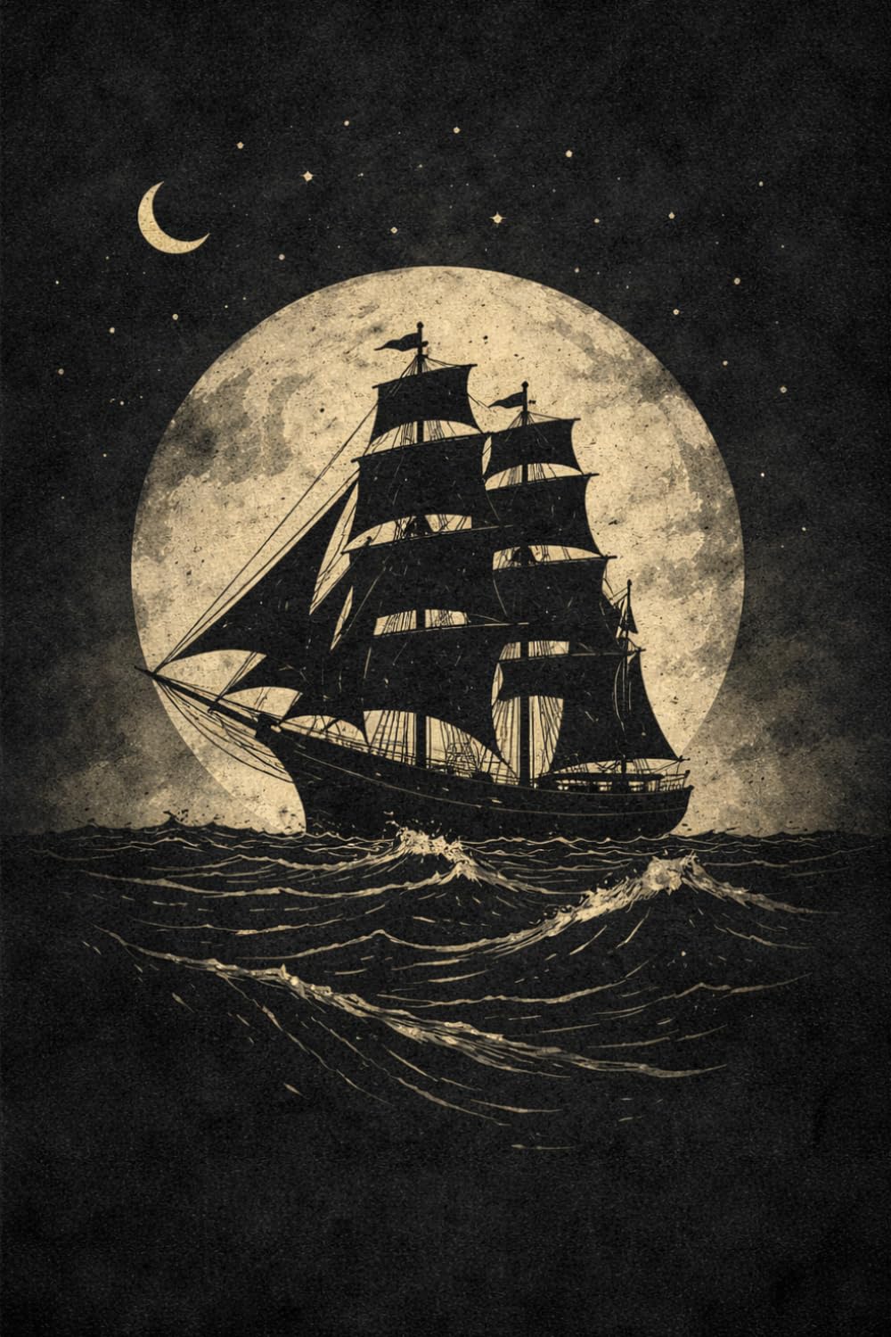 ler totalmente Dark Sailing Notebook: 6x9 Ruled Journal for Sailors, Boat Captains & Maritime Lovers – 120 Pages of Lined Paper for Logging Adventures, Notes & Reflections