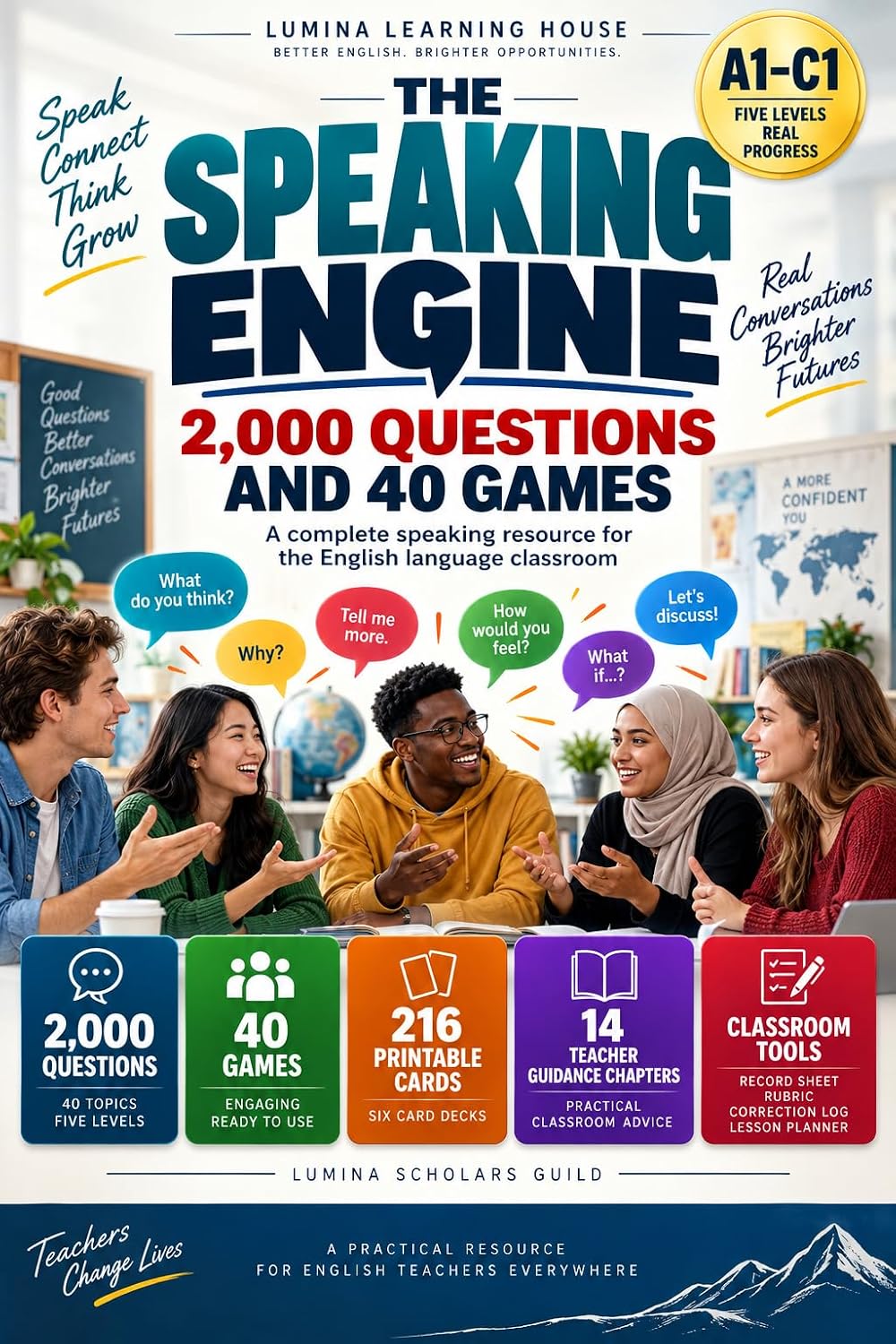 The Speaking Engine: 2,000 Questions and 40 Games for the English Language Classroom (English Edition)