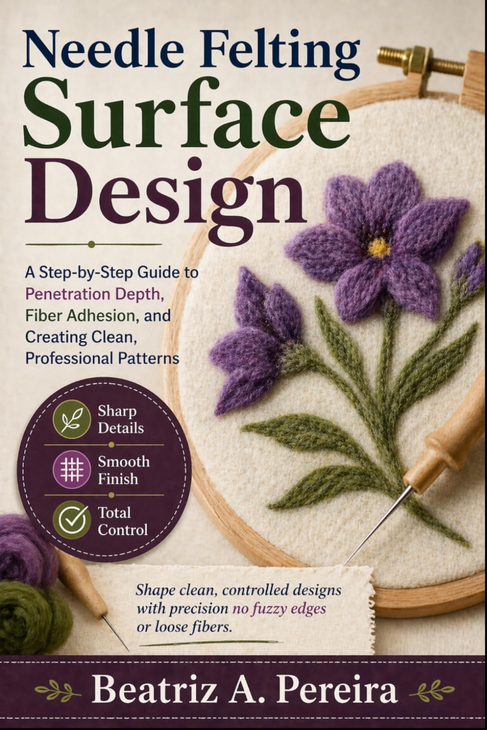 ler totalmente Needle Felting Surface Design: Learn penetration depth, fiber adhesion, and pattern development at your own pace