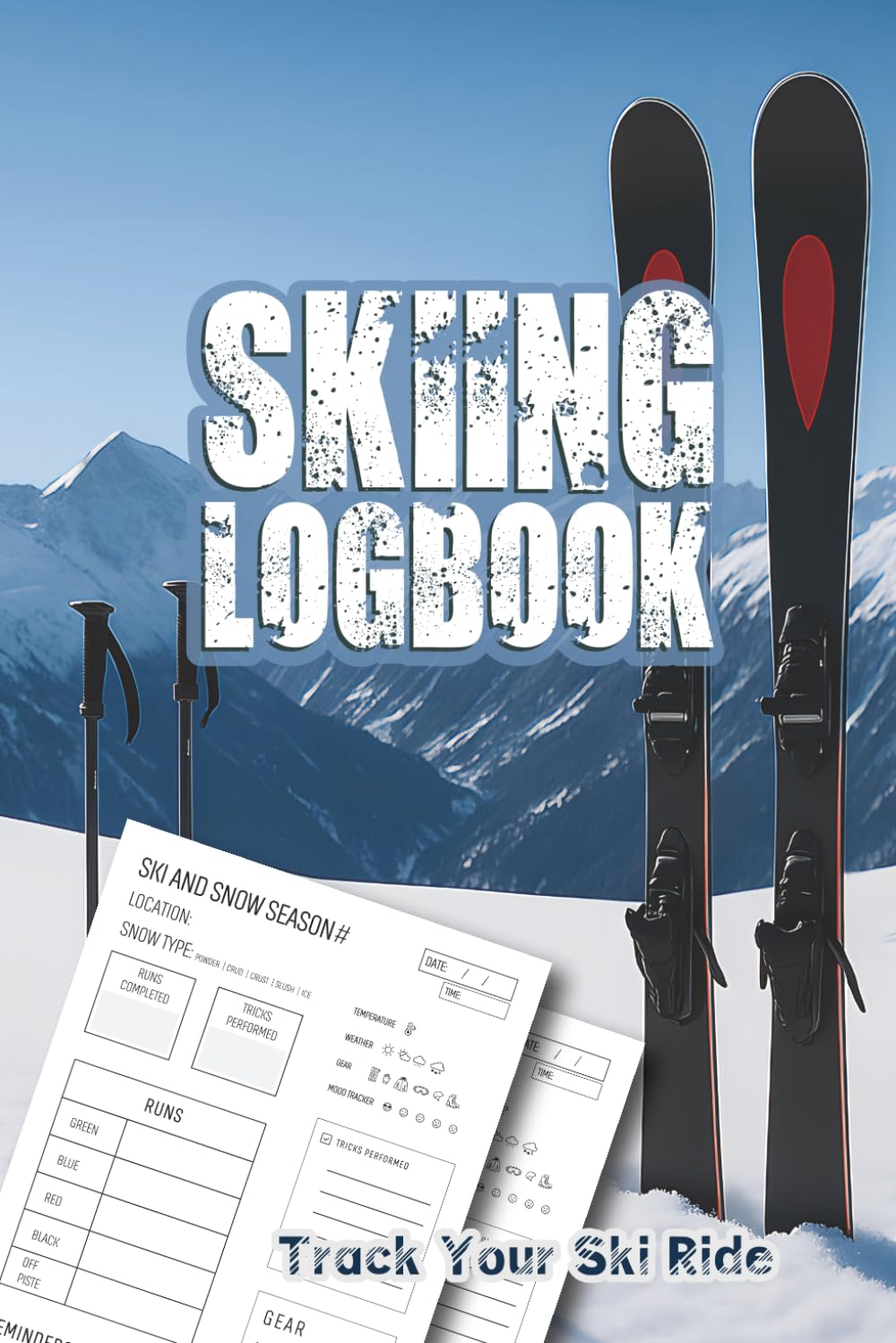 Skiing Logbook: Skiing logbook journal to record your ski and snowboarding adventures and track every run in the snow baixar livro de graça