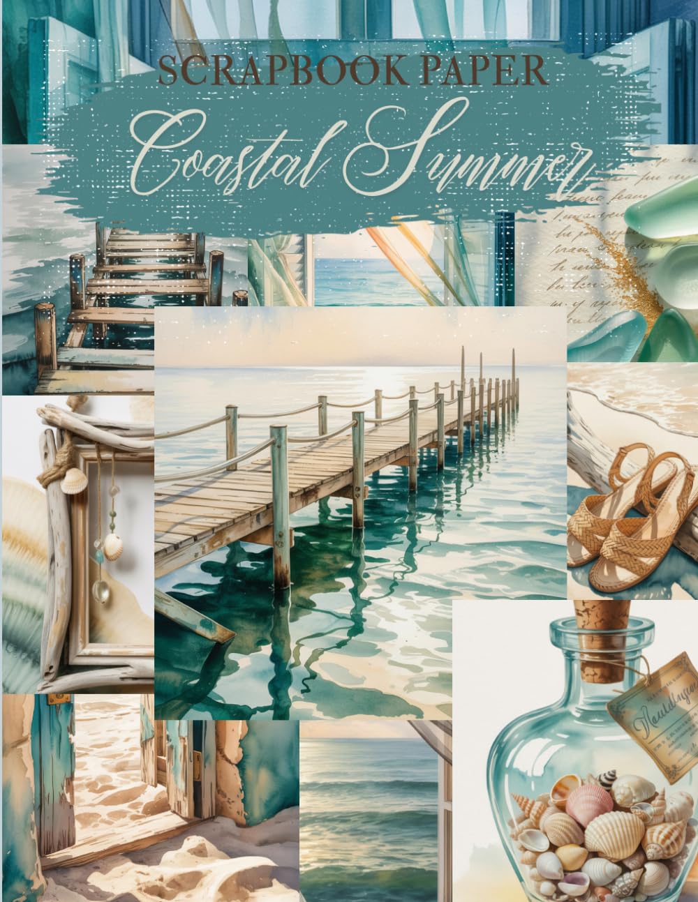 Coastal Summer Scrapbook Paper: High Quality Illustrations Of Landscapes, For Ephemera, Mixed Media, and More. baixar o livro de graça