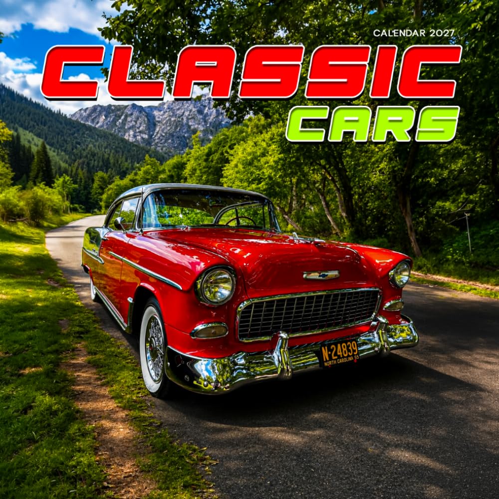 Classic Cars Calendar 2027: Vintage Automobiles and Road Scenes baixar o livro de graça