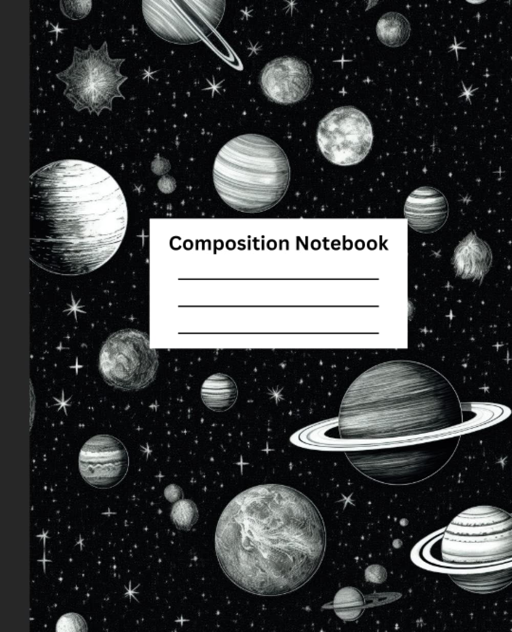ler totalmente Composition Notebook: College Ruled: Astronomy Planets Vintage Illustration Aesthetic Journal | Dark Aesthetic Journal For School, College, Office, Work | Wide Lined