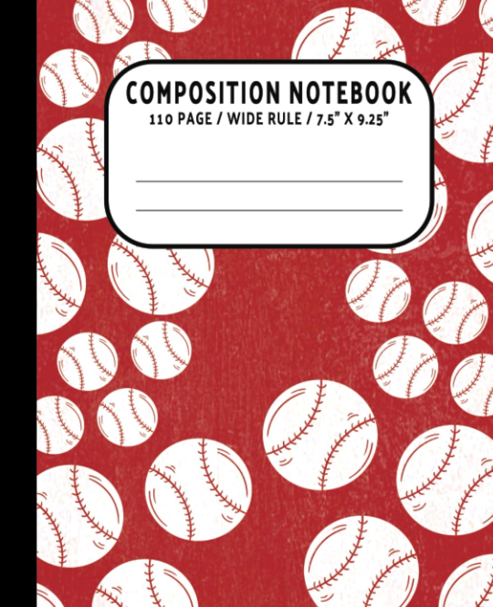 capítulo por capítulo baixar Baseball Composition Notebook: Baseball Wide Ruled Composition Book,110 7.5x9.25 Pages