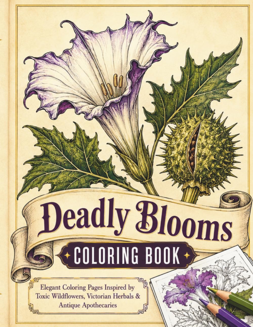 Deadly Blooms: Elegant Coloring Pages Inspired by Toxic Wildflowers, Victorian Herbals & Antique Apothecaries baixar o livro de graça