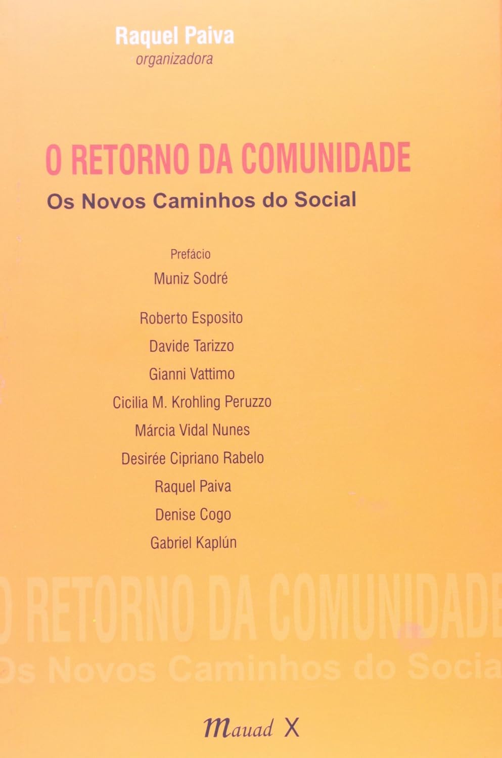 O retorno da comunidade: os novos caminhos do social: os Novos Caminhos do Social