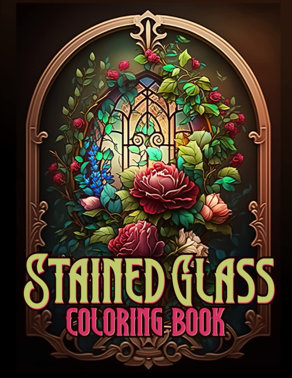 ler totalmente Stained Glass Coloring Book: A calming and creative coloring book for Adults and Teens with beautiful Stained Glass Designs like Birds, Flowers,... Images for Stress Relief & Relaxation