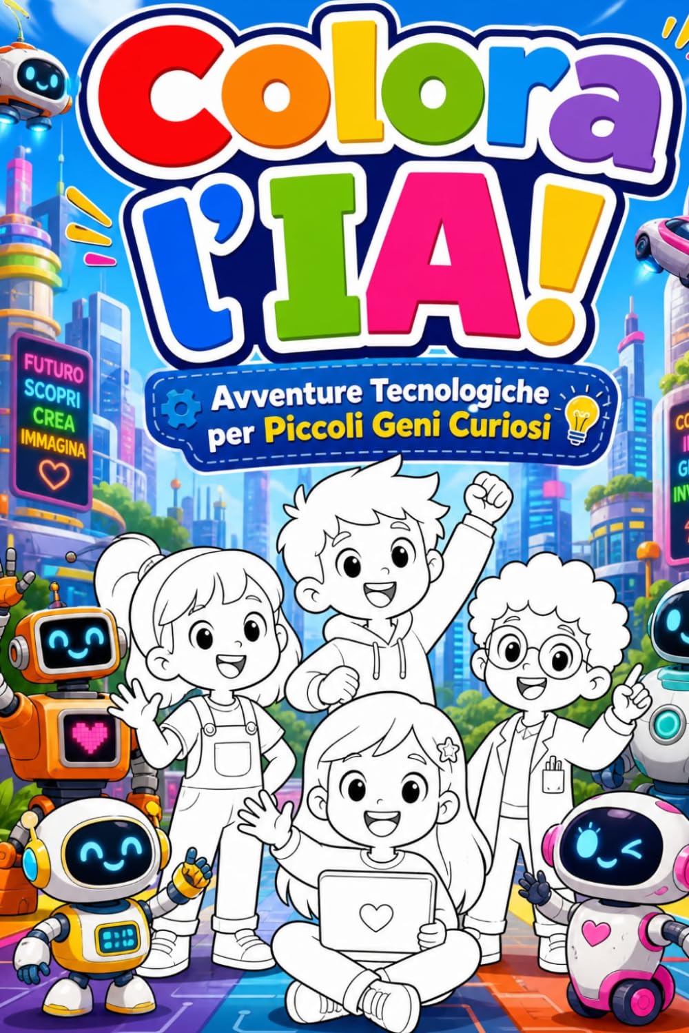 ler totalmente Colora l'IA! Avventure Tecnologiche per Piccoli Geni Curiosi: Scopri, Impara e Divertiti con l'Intelligenza Artificiale (Italian Edition)