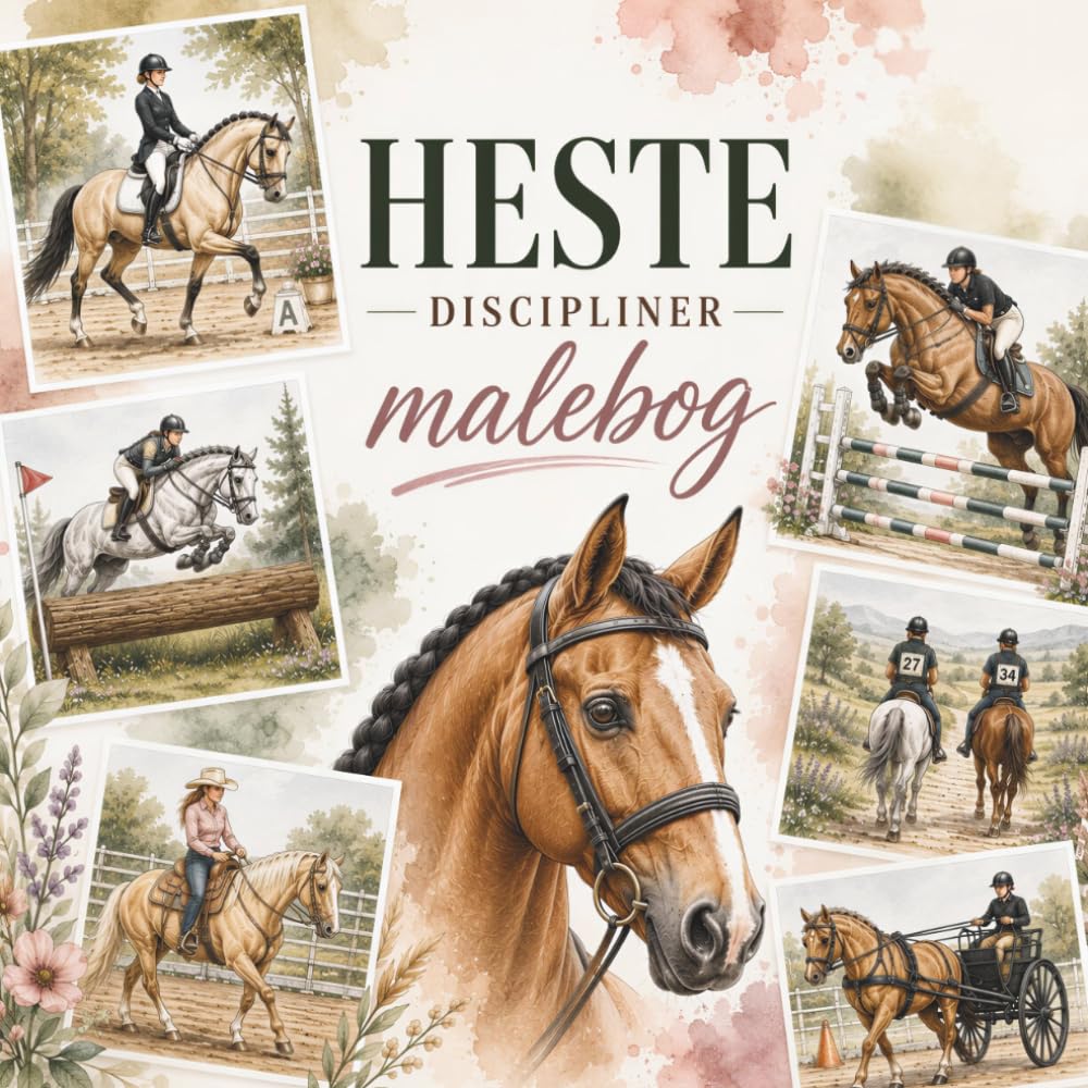 ler totalmente Malebog - Heste Discipliner: Fra dressur til western – en detaljeret malebog for hesteelskere (Coloring Books) (Danish Edition)