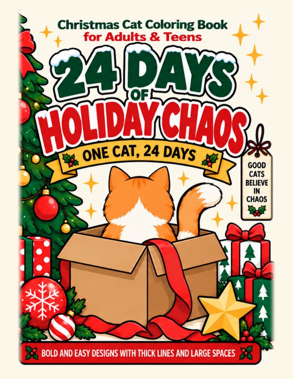 capítulo por capítulo baixar Christmas Cat Coloring Book for Adults & Teens: 24 Days of Holiday Chaos