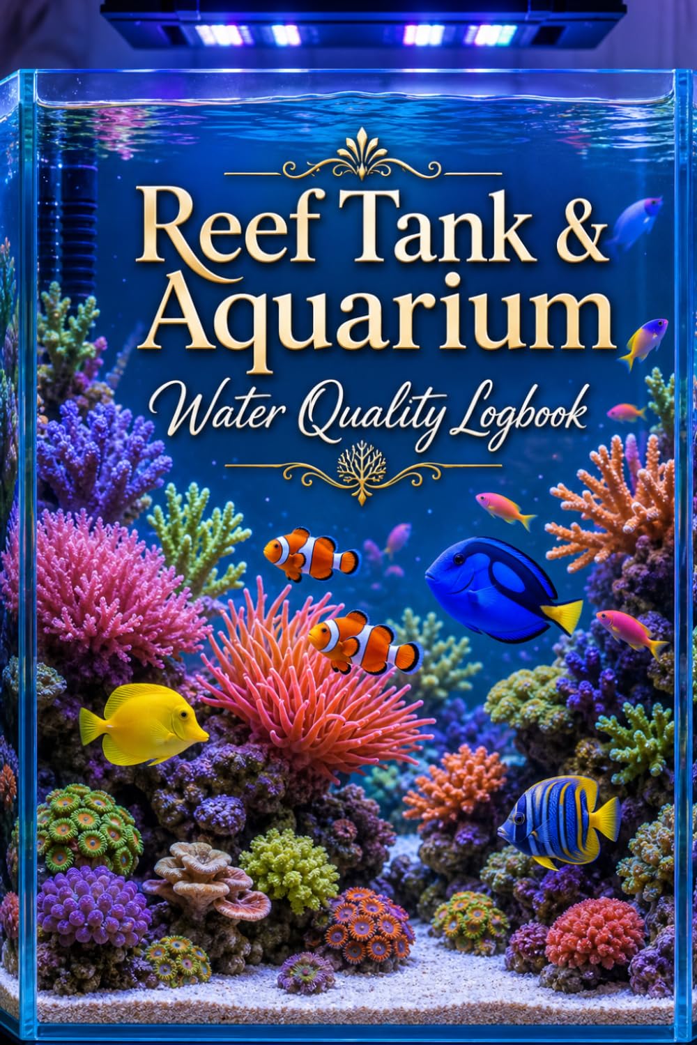 Reef Tank & Aquarium Water Quality Logbook: Comprehensive Marine & Saltwater Maintenance Tracker Journal | Monitor Water Parameters, Nitrogen Cycle, and Dosing Schedules