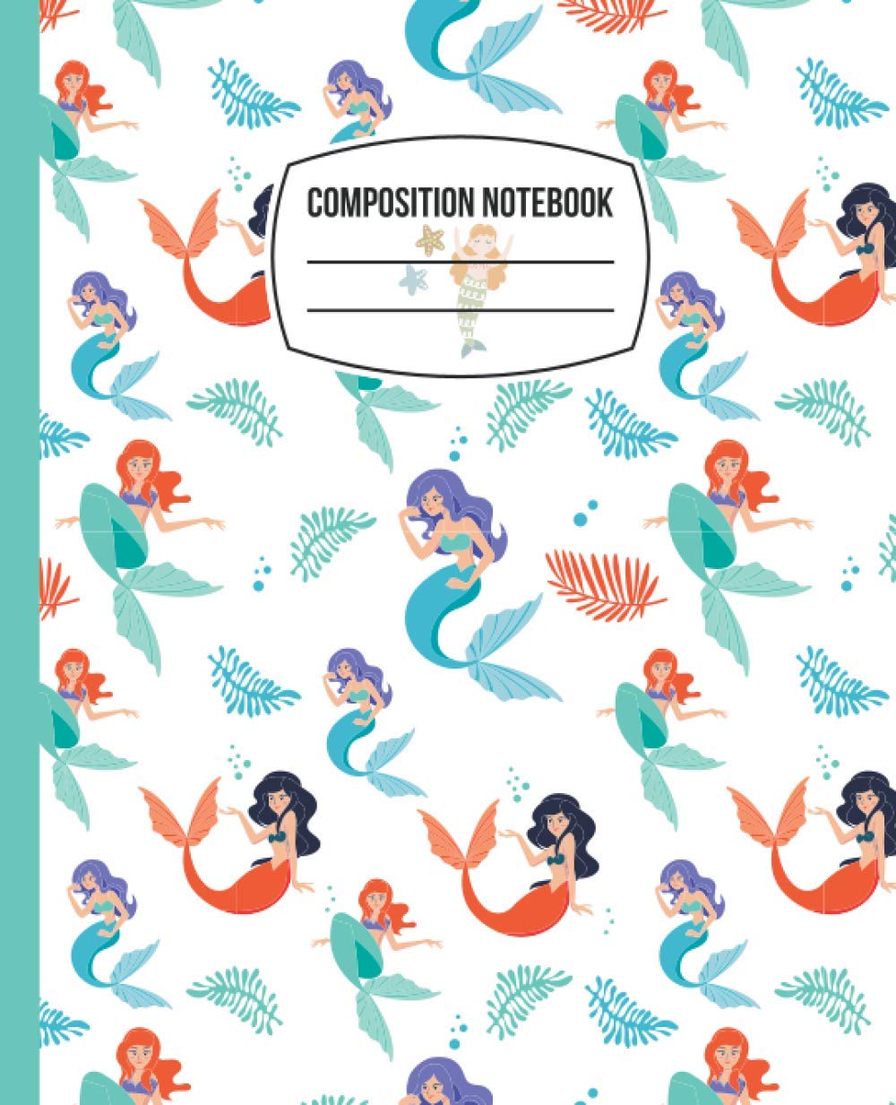 Composition Notebook: A Cute Mermaid Pattern Elementary Middle School and High School Girls Daily Writing Important Notes Teacher and Home Office baixar livro de graça